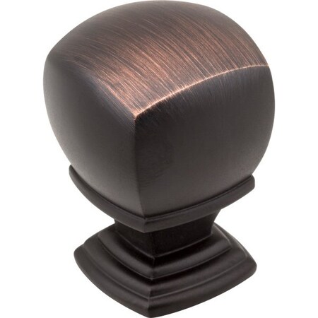 Jeffrey Alexander 1" Overall Length Brushed Oil Rubbed Bronze Katharine Cabinet Knob 188L-DBAC